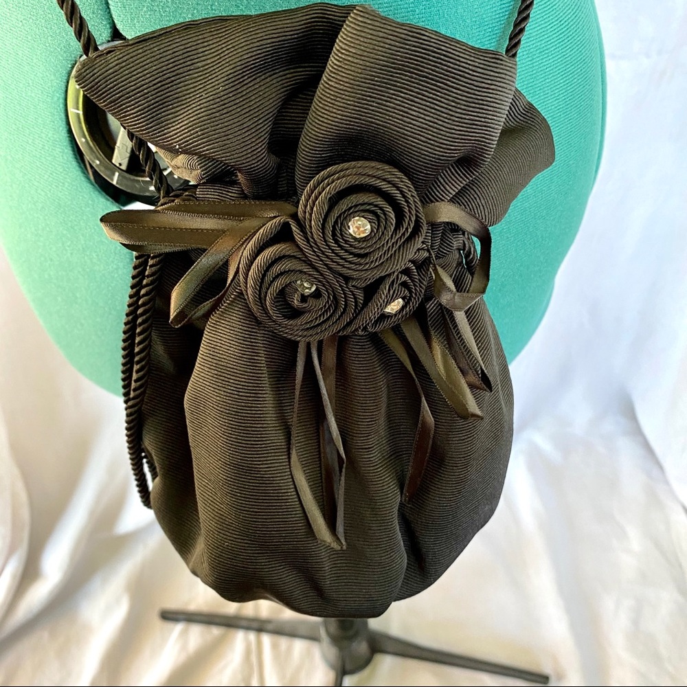 80s Retro Cross Body Fabric Drawstring Party Pouch